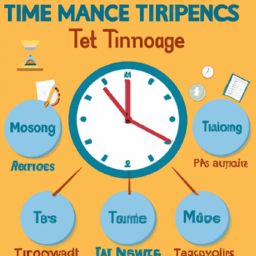 Time management tips illustration